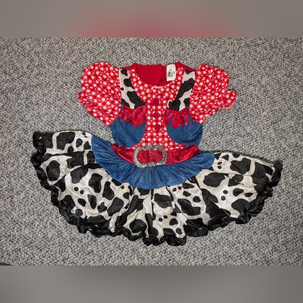 Cowgirl Costume for Kids - Red, Blue, Black